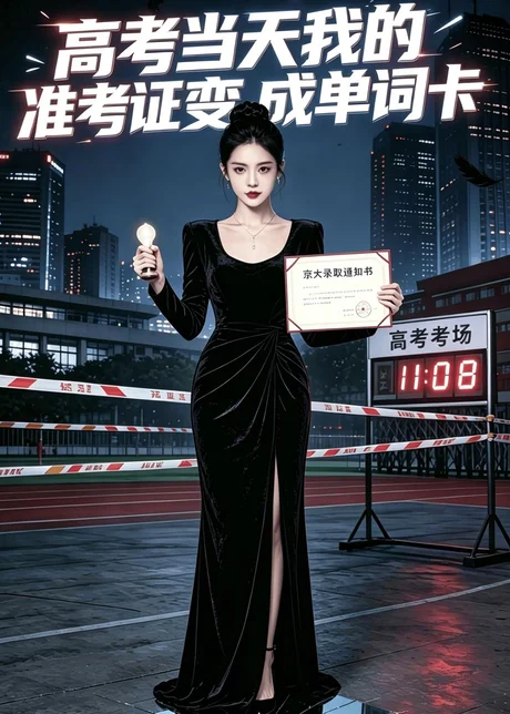 高考当天我的准考证变成单词卡（31集）Ai短剧