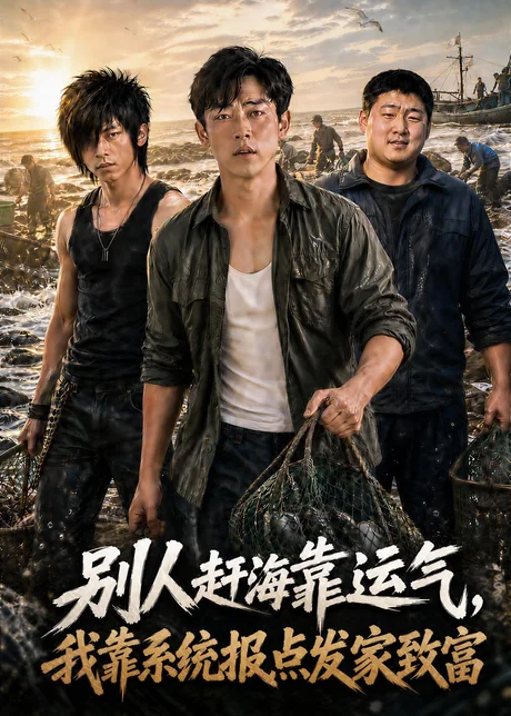 别人赶海靠运气，我靠系统报点发家致富（80集）AI短剧