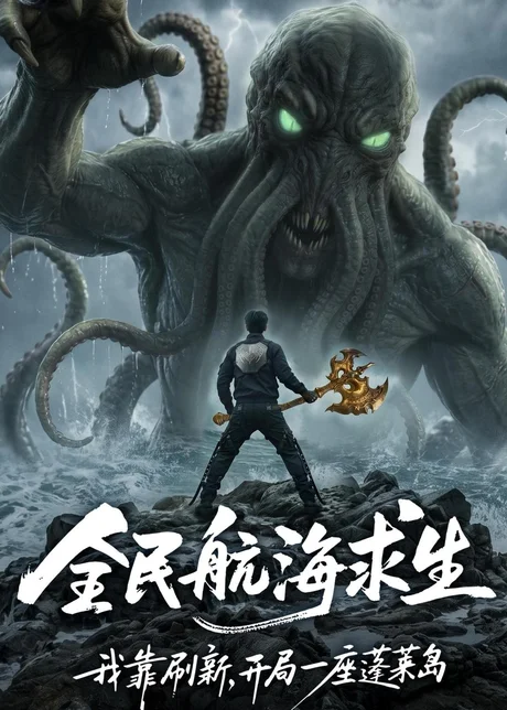 全民航海求生，我靠刷新，开局一座蓬莱岛（71集）AI短剧