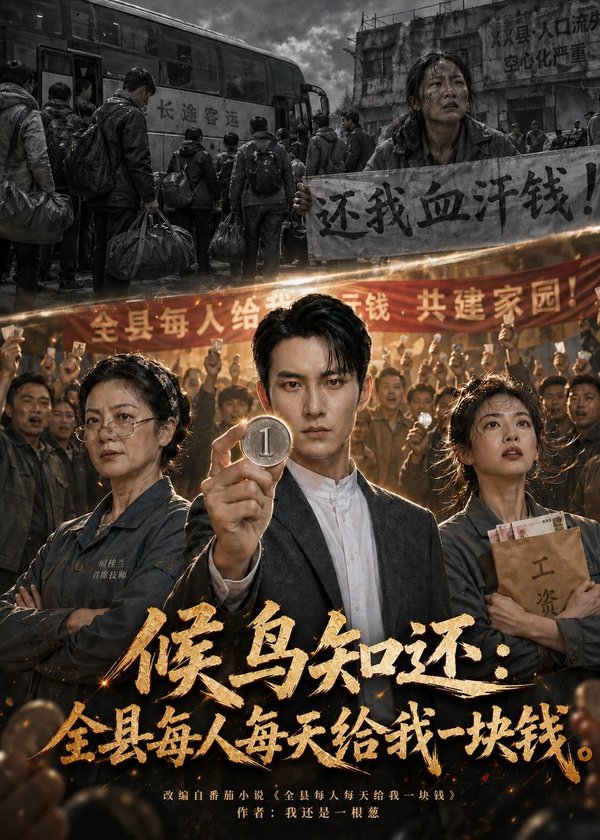 候鸟知还：全县每人每天给我一块钱（69集）Ai短剧
