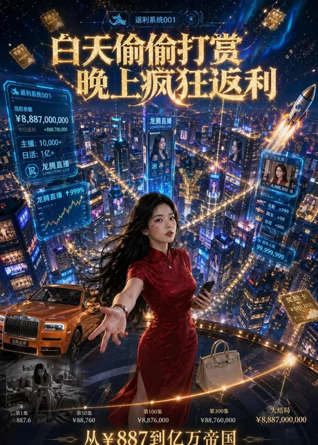 白天偷偷打赏，晚上疯狂返利（70集）Ai短剧下载