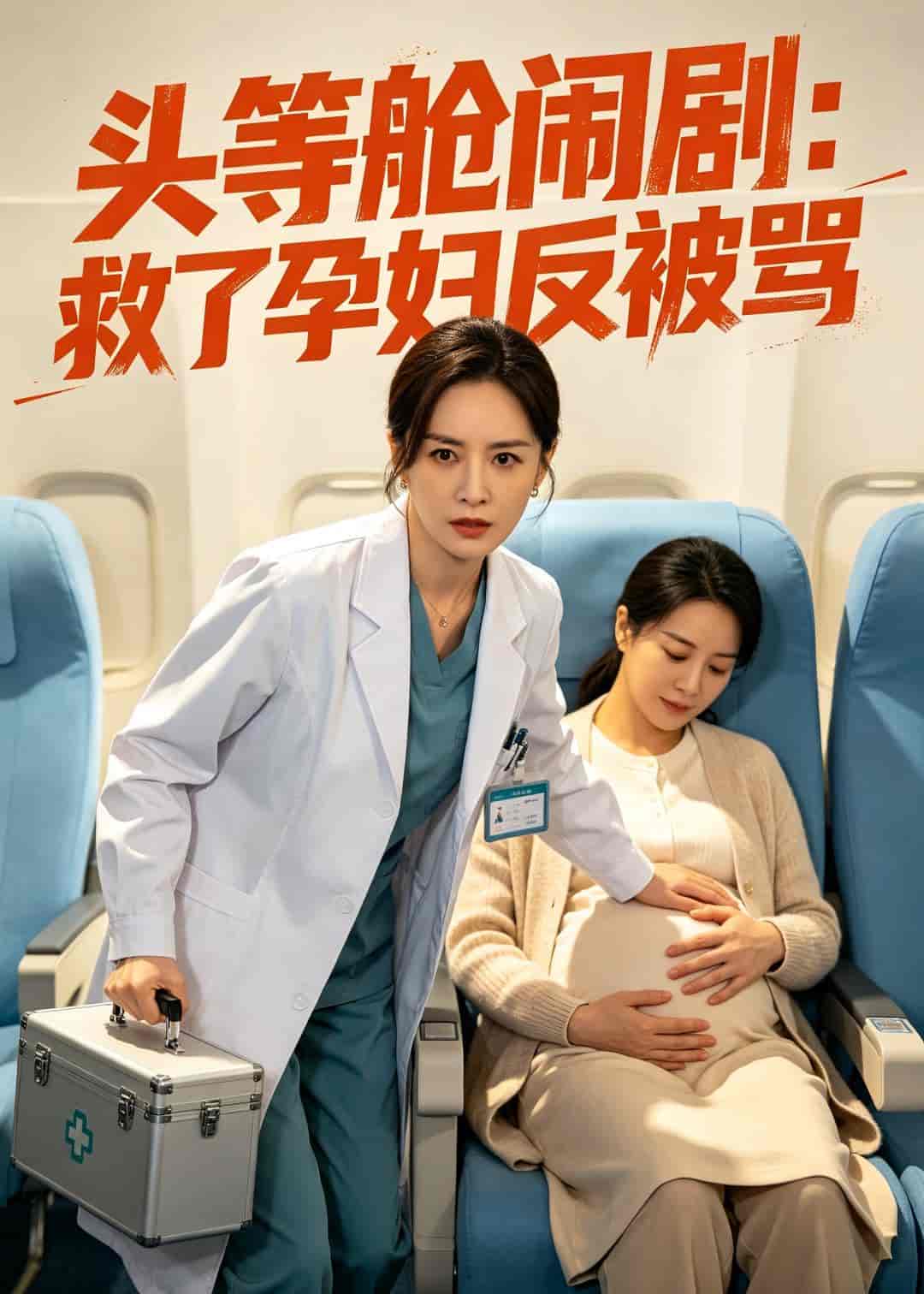头等舱闹剧：救了孕妇反被骂（68集）Ai短剧下载
