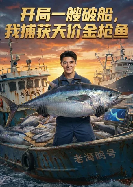 开局一艘破船，我捕获天价金枪鱼（49集）Ai短剧