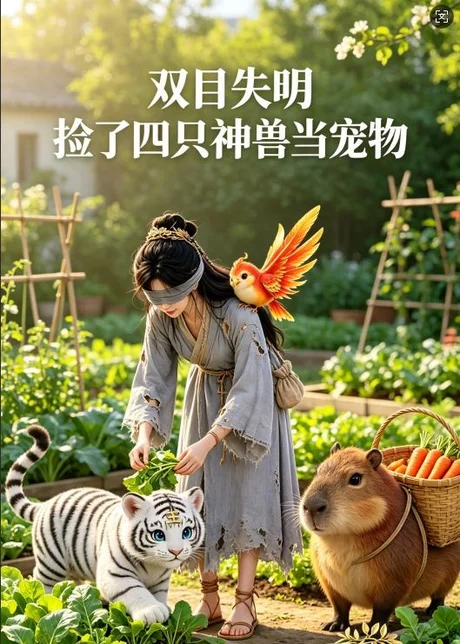 双目失明，捡了四只神兽当宠物（29集）AI短剧 (2026)
