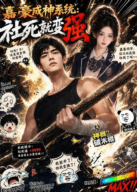 嘉豪成神系统：社死就变强（61集）AI短剧 (2026)