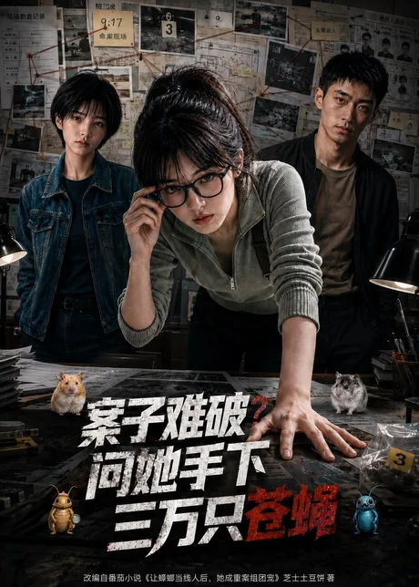 案子难破:问她手下三万只苍蝇(67集)AI短剧 (2026) 案子难破:问她手下三万只苍蝇(67集)AI短剧 (2026)