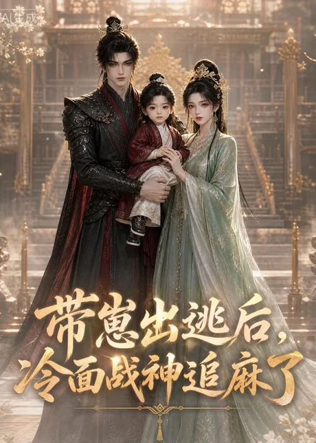 带崽出逃后，冷面战神追麻了（54集）AI短剧 (2026)