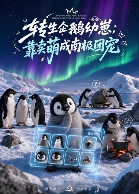 转生企鹅幼崽,靠卖萌成南极团宠(65集)AI短剧 (2026) 转生企鹅幼崽,靠卖萌成南极团宠(65集)AI短剧 (2026)