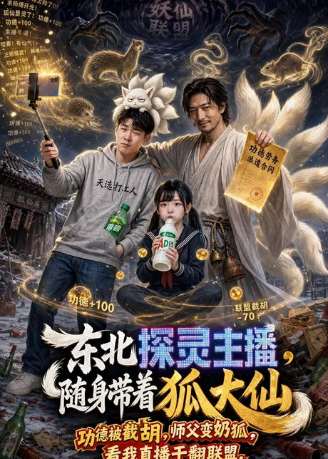 东北探灵主播,随身带着狐大仙(70集)AI短剧 (2026) 东北探灵主播,随身带着狐大仙(70集)AI短剧 (2026)