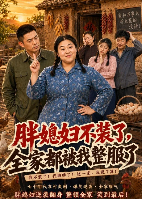 胖媳妇不装了，全家都被我整服了（50集）AI短剧 (2026)