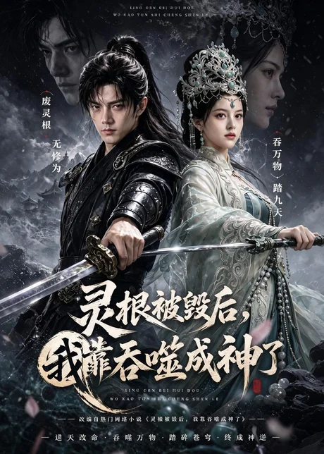 灵根被毁后,我靠吞噬成神了(71集)AI短剧 (2026) 灵根被毁后,我靠吞噬成神了(71集)AI短剧 (2026)