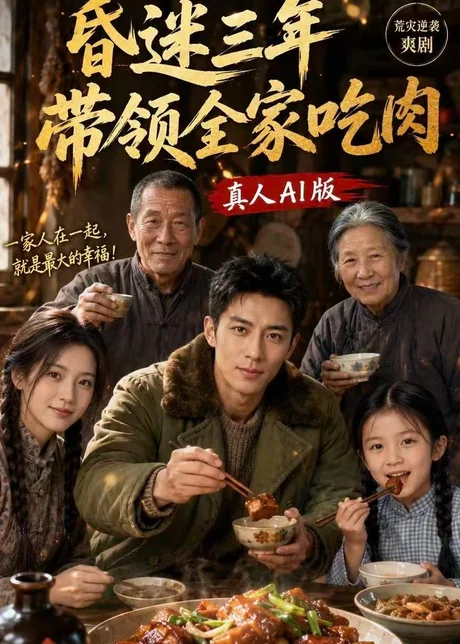 昏迷三年，带领全家吃肉（78集）AI短剧 (2026)