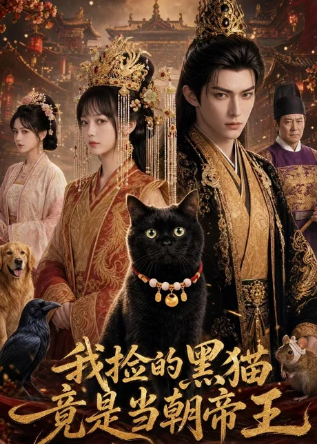 我捡的黑猫竟是当朝帝王（63集）AI短剧 (2026)
