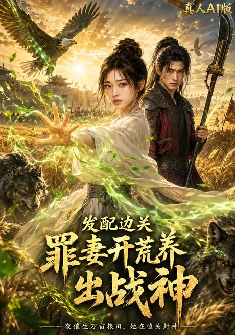 发配边关，罪妻开荒养出战神真人AI版（60集）AI短剧 (2026)