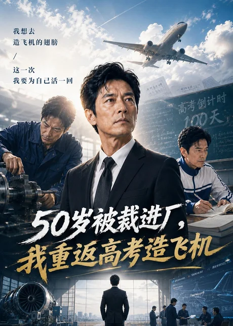 50岁被裁进厂，我重返高考造飞机（54集）AI短剧 (2026)