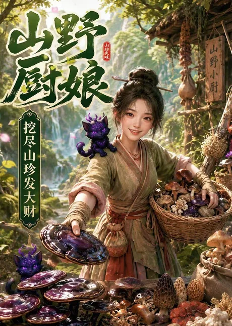 山野厨娘，挖尽山珍发大财（78集）AI短剧 (2026)
