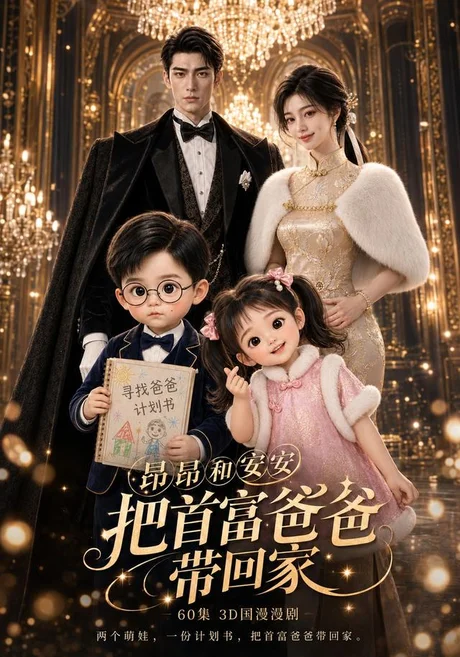 昂昂安安把首富爸爸带回家(60集)AI短剧 (2026) 昂昂安安把首富爸爸带回家(60集)AI短剧 (2026)