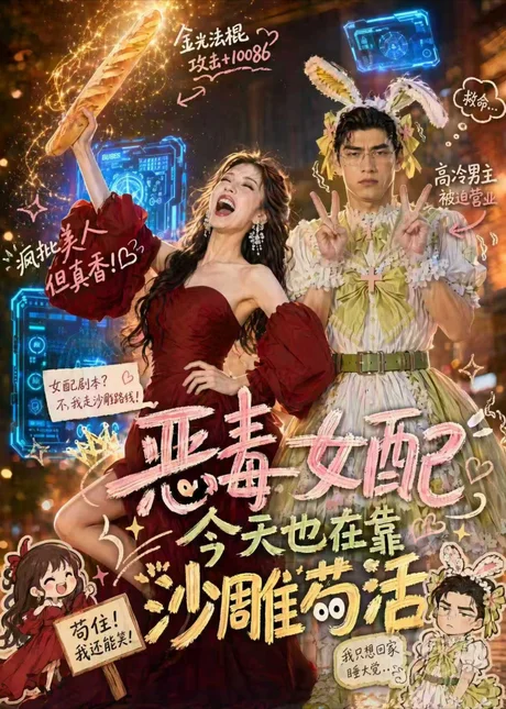 恶毒女配今天也在靠沙雕苟活（60集）AI短剧 (2026)