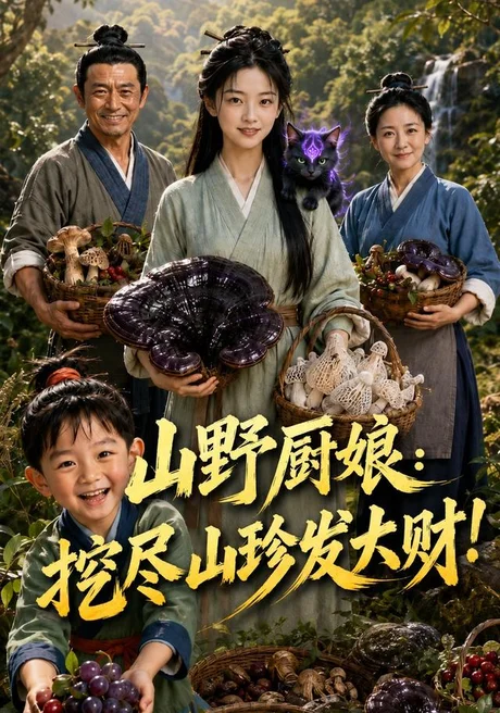山野厨娘：挖尽山珍发大财！（101集）AI短剧 (2026)