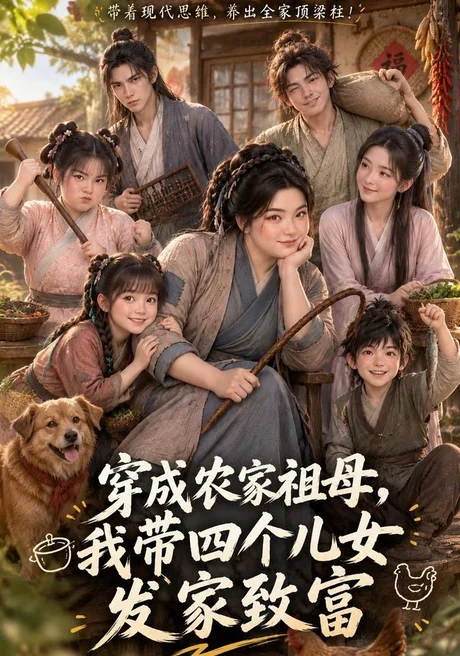 穿成农家祖母，我带四个儿女发家致富（139集）AI短剧 (2026)
