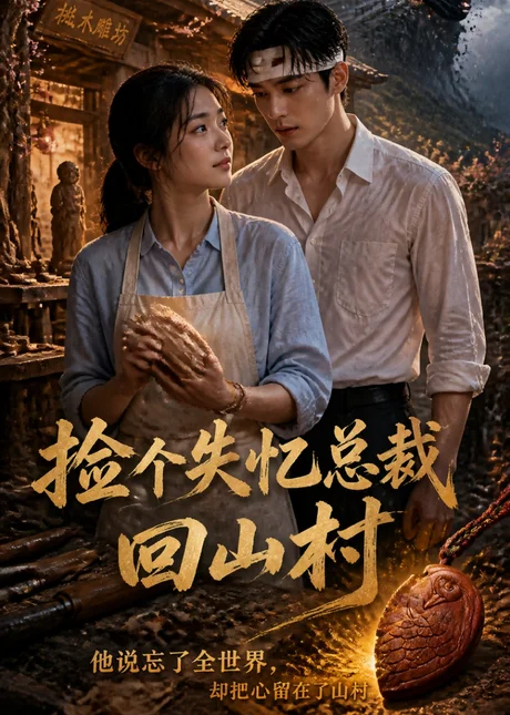 捡个失忆总裁回山村（14集）AI短剧 (2026)