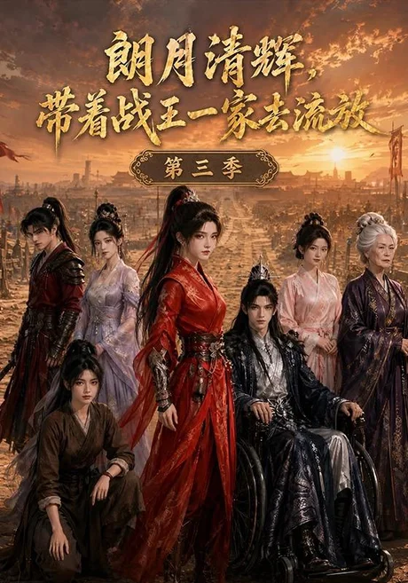 朗月清辉，带着战王一家去流放第三季（60集）AI短剧 (2026)