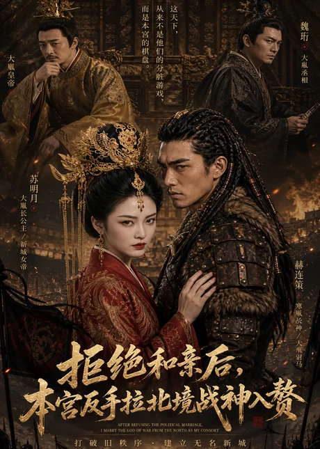 拒绝和亲后，本宫反手拉北境战神入赘（15集）AI短剧 (2026)