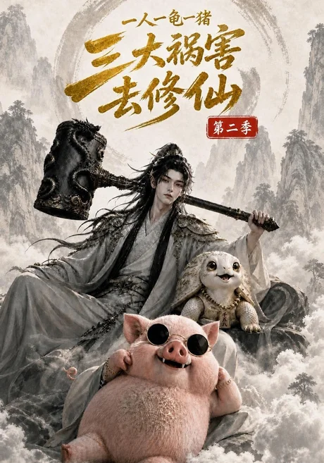 一人一龟一猪，三大祸害去修仙第二季（61集）AI短剧 (2026)