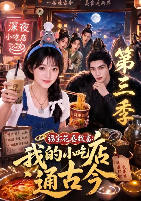 福宝花卷致富：我的小吃店通古今第三季（245集） AI短剧 (2026)