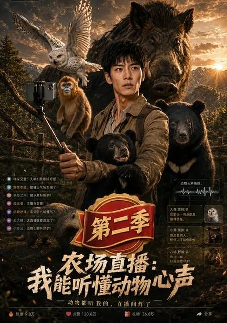农场直播:我能听懂动物心声第二季(96集) AI短剧 (2026) 农场直播:我能听懂动物心声第二季(96集) AI短剧 (2026)