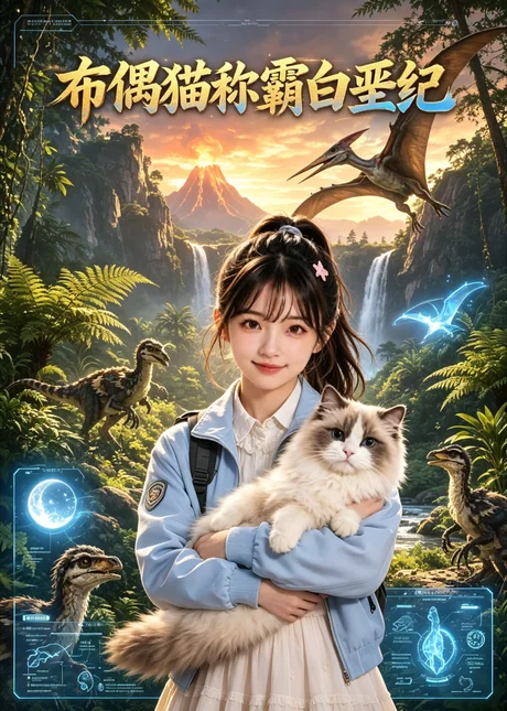 布偶猫称霸白垩纪(31集) AI短剧 (2026) 布偶猫称霸白垩纪(31集) AI短剧 (2026)