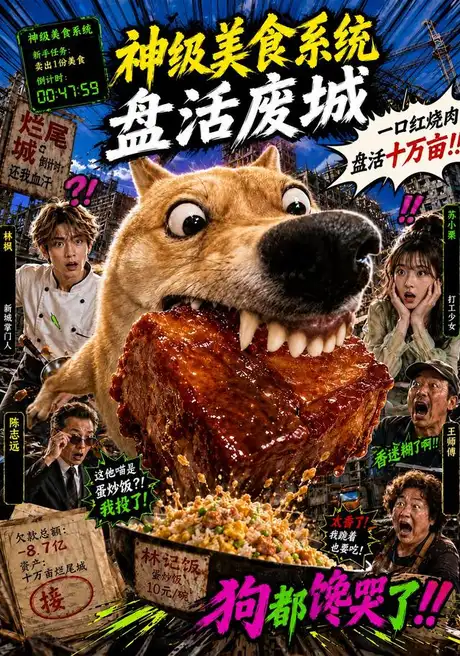 神级美食系统盘活废城（112集）AI短剧 (2026)