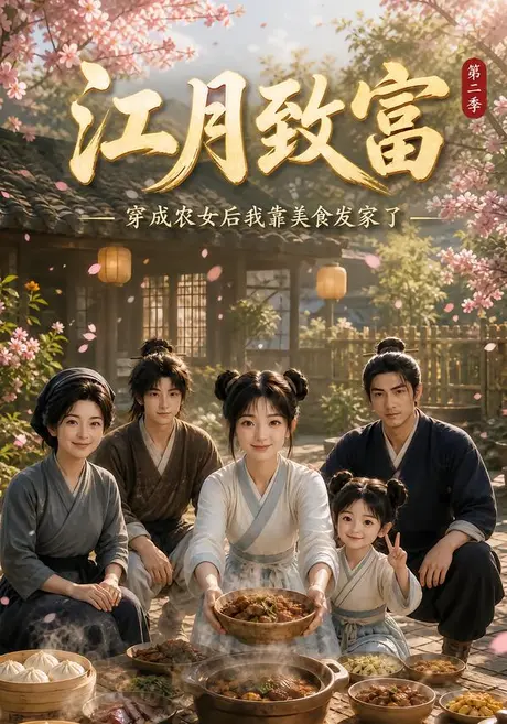 江月致富：穿成农女后我靠美食发家了第二季（105集）AI短剧 (2026)