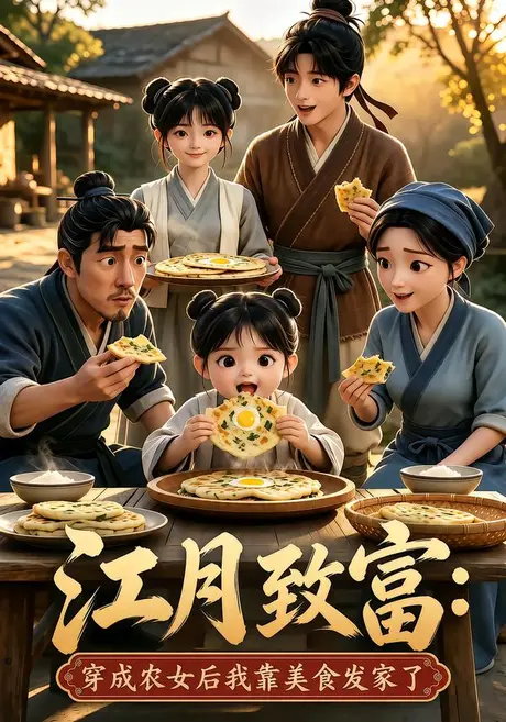 江月致富：穿成农女后我靠美食发家了（80集）AI短剧 (2026)