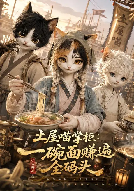 土屋喵掌柜：一碗面赚遍全码头（66集）AI短剧 (2026)