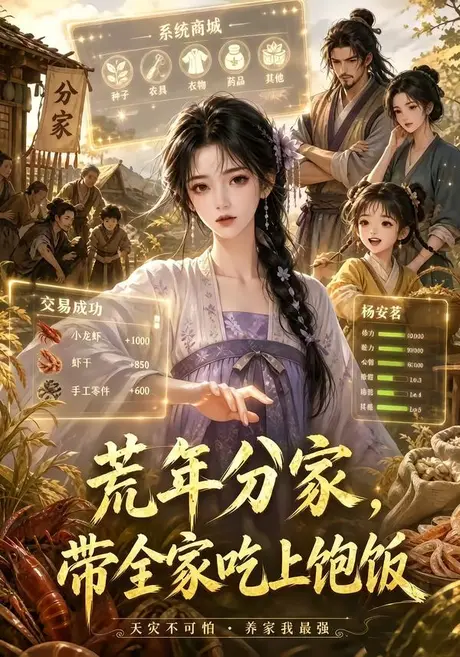 荒年分家,带全家吃上饱饭(65集)AI短剧 (2026) 荒年分家,带全家吃上饱饭(65集)AI短剧 (2026)