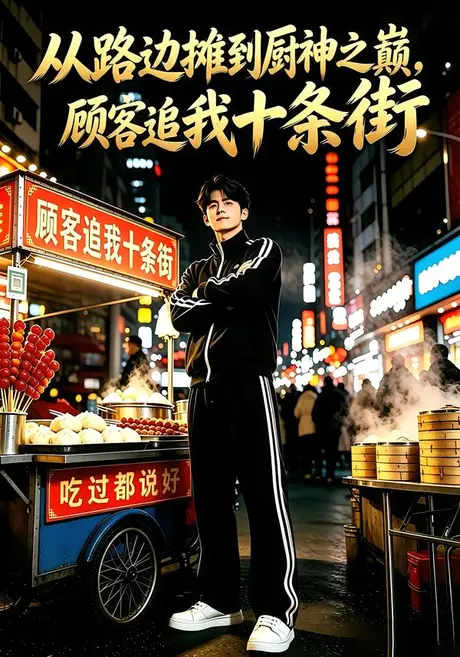 从路边摊到厨神之巅，顾客追我十条街第一季（69集）AI短剧 (2026)