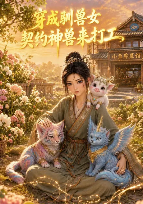 穿成驯兽女，契约神兽来打工（38集）AI短剧 (2026)