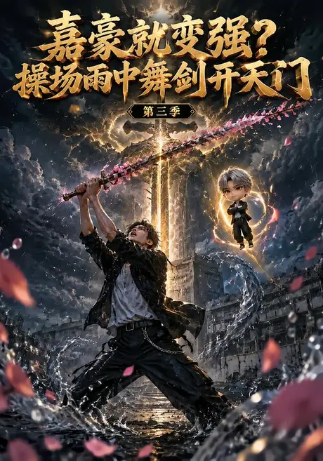 嘉豪就变强？操场雨中舞剑开天门第三季（158集）AI短剧 (2026)