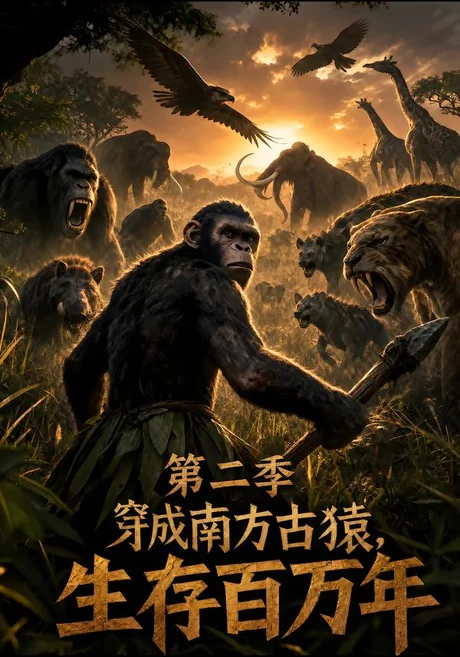 穿成南方古猿，生存百万年！第二季（50集）AI短剧 (2026)