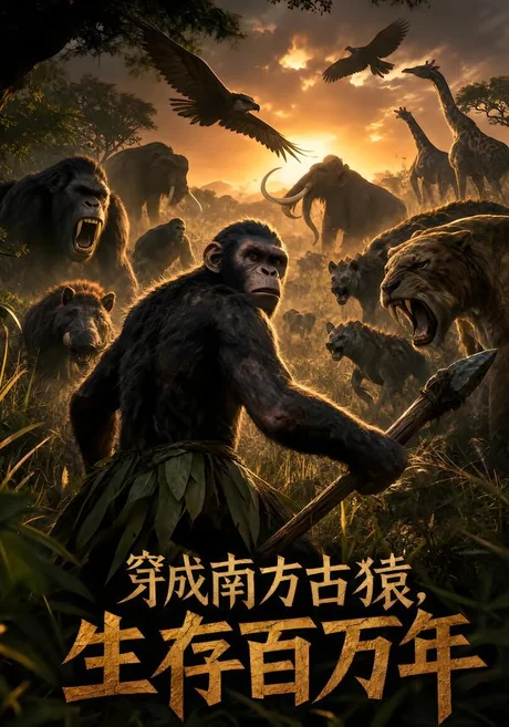 穿成南方古猿,生存百万年!(50集)AI短剧 (2026) 穿成南方古猿,生存百万年!(50集)AI短剧 (2026)