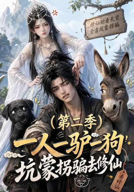 一人一驴一狗坑蒙拐骗去修仙第二季(104集)AI短剧 (2026) 一人一驴一狗坑蒙拐骗去修仙第二季(104集)AI短剧 (2026)
