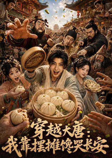 穿越大唐，我靠摆摊馋哭长安（76集）AI短剧 (2026)