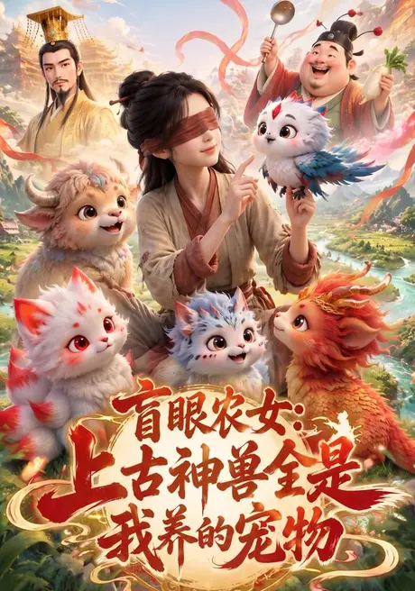 盲眼农女：上古神兽全是我养的宠物（32集）AI短剧 (2026)