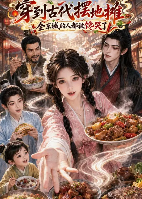 穿到古代摆地摊:全京城的人都被馋哭了(50集)AI短剧 (2026) 穿到古代摆地摊:全京城的人都被馋哭了(50集)AI短剧 (2026)