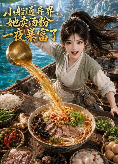 小船通异界,她卖汤粉一夜暴富了(62集)AI短剧 (2026) 小船通异界,她卖汤粉一夜暴富了(62集)AI短剧 (2026)