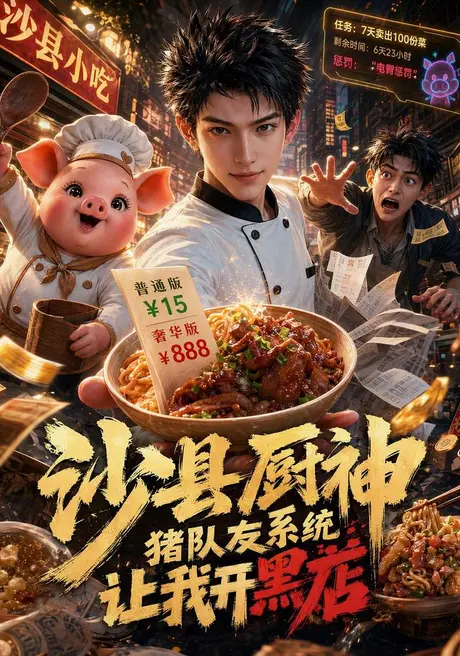 沙县厨神，猪队友系统让我开黑店（113集） AI短剧 (2026)