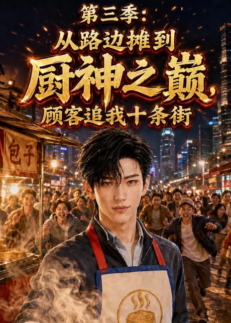 第三季从路边摊到厨神之巅，顾客追我十条街（134集） AI短剧 (2026)