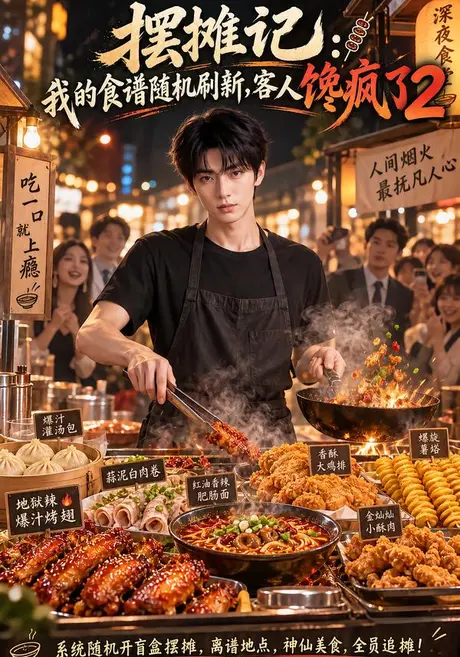摆摊记:我的食谱随机刷新,客人馋疯了2(210集)AI短剧 (2026) 摆摊记:我的食谱随机刷新,客人馋疯了2(210集)AI短剧 (2026)
