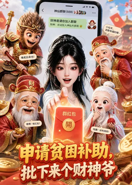 申请贫困补助,批下来个财神爷(112集)AI短剧 (2026) 申请贫困补助,批下来个财神爷(112集)AI短剧 (2026)